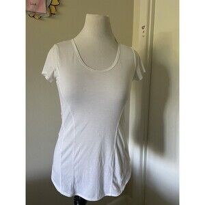 ATHLETA - Short Sleeved Tee Peekaboo Window Back size small